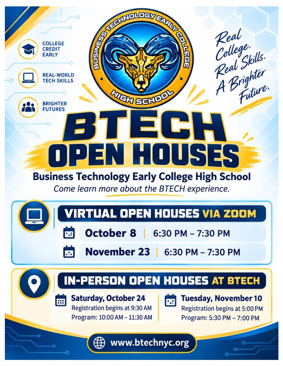 Open House Schedule